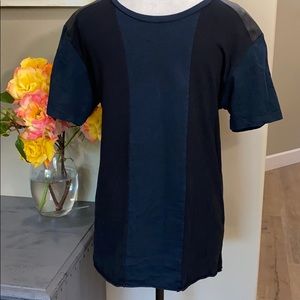 6/$25 Zara Man, blue and black t-shirt